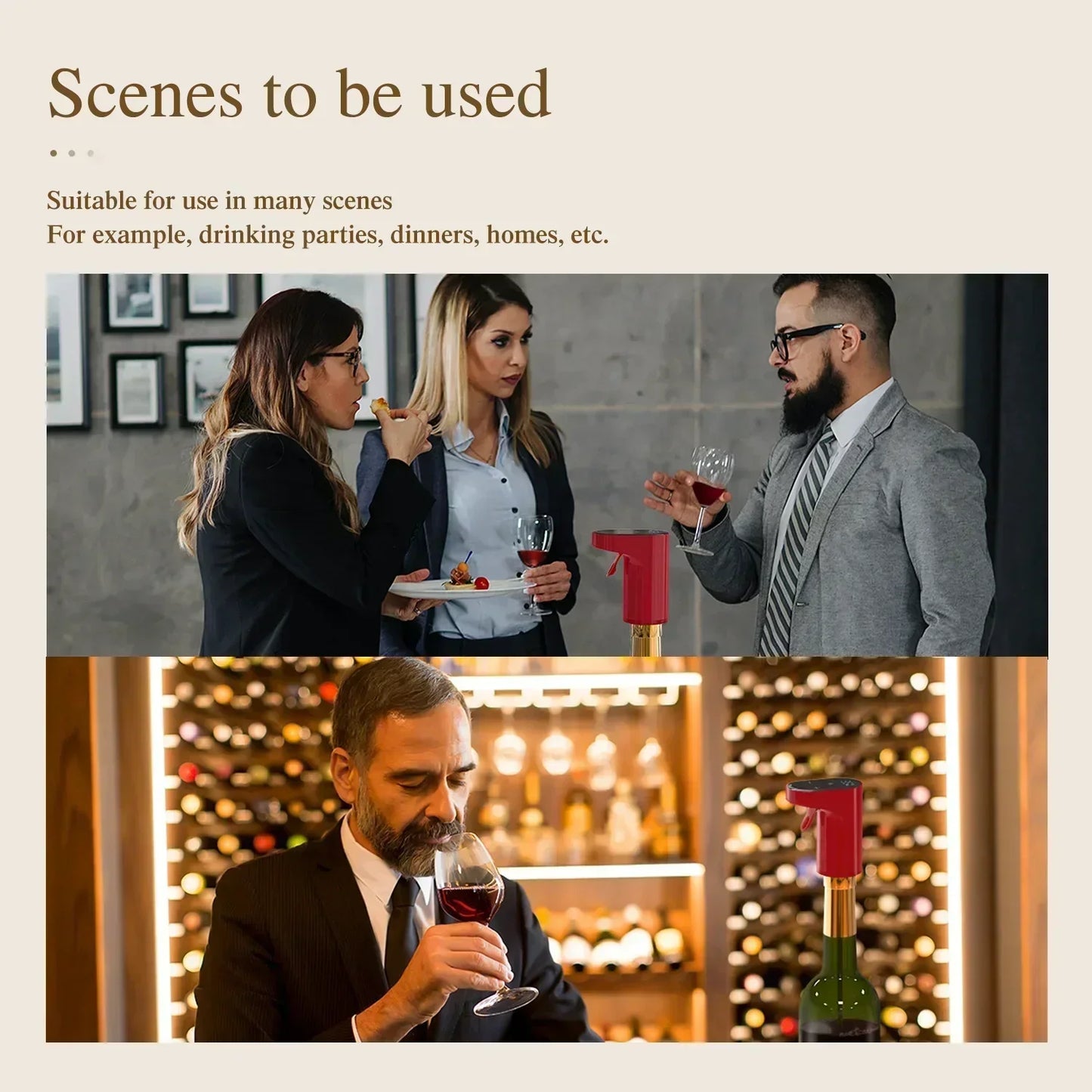 Smart Electric Digital Wine Dispenser – Universal Fit for 100+ Bottle Types
