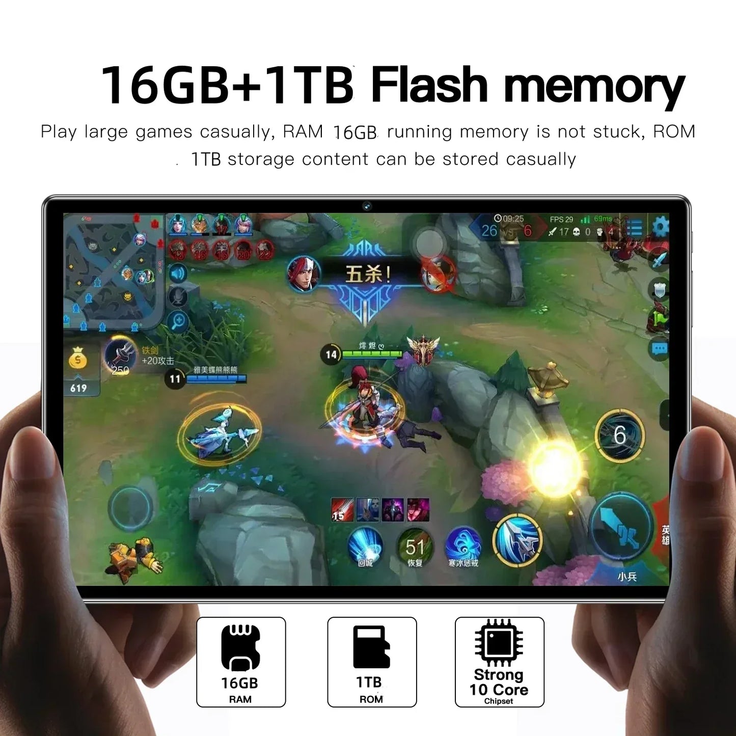 2024 Original Global Version Tablet Android Pad 15 Pro 16GB+1TB Snapdragon 870 Tablets PC 5G Dual SIM Card or WIFI HD 4K Mi Tab