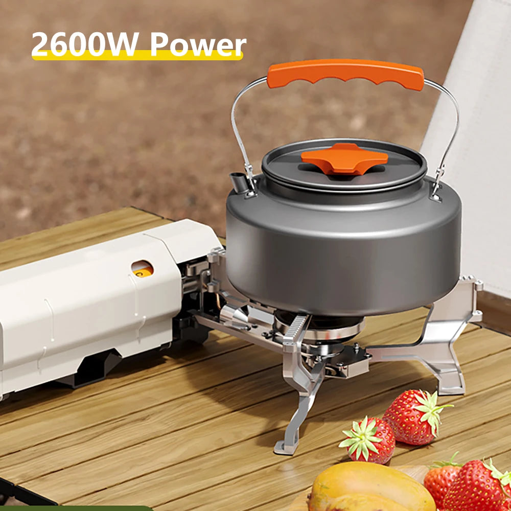 TARKA Camping Cassette Stove – Powerful 2600W Folding Gas Burner for Outdoor Adventures