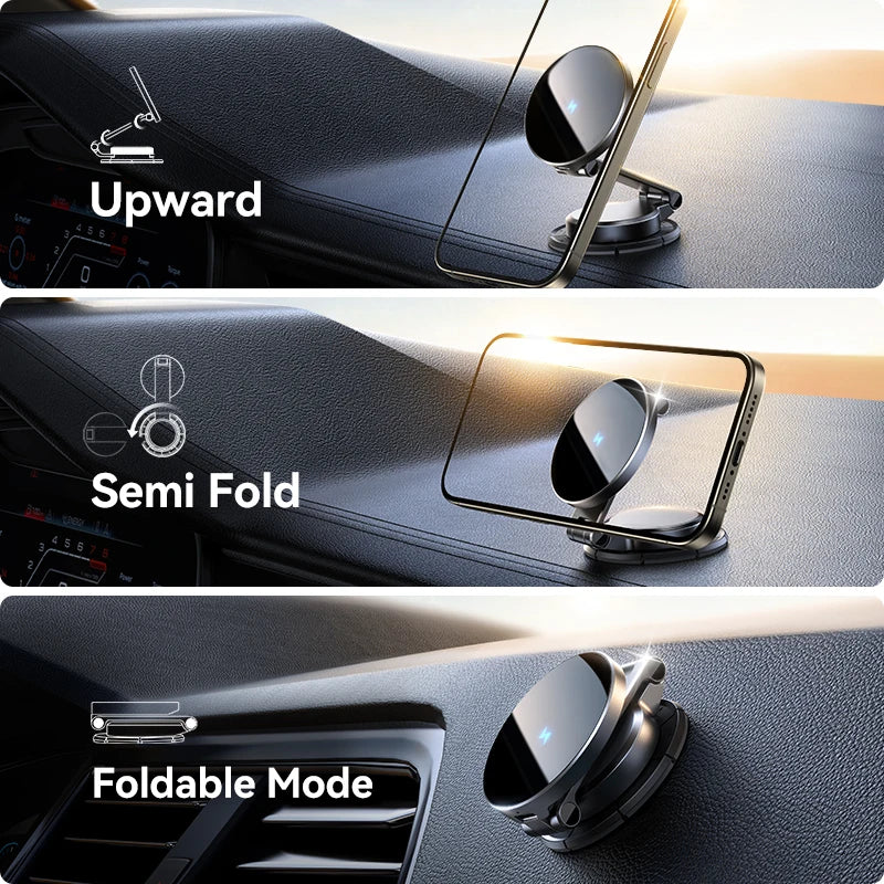 Joyroom Magnetic Wireless Car Charger – N55 Strong Magnet | 15W Fast Charging | 360° Rotation