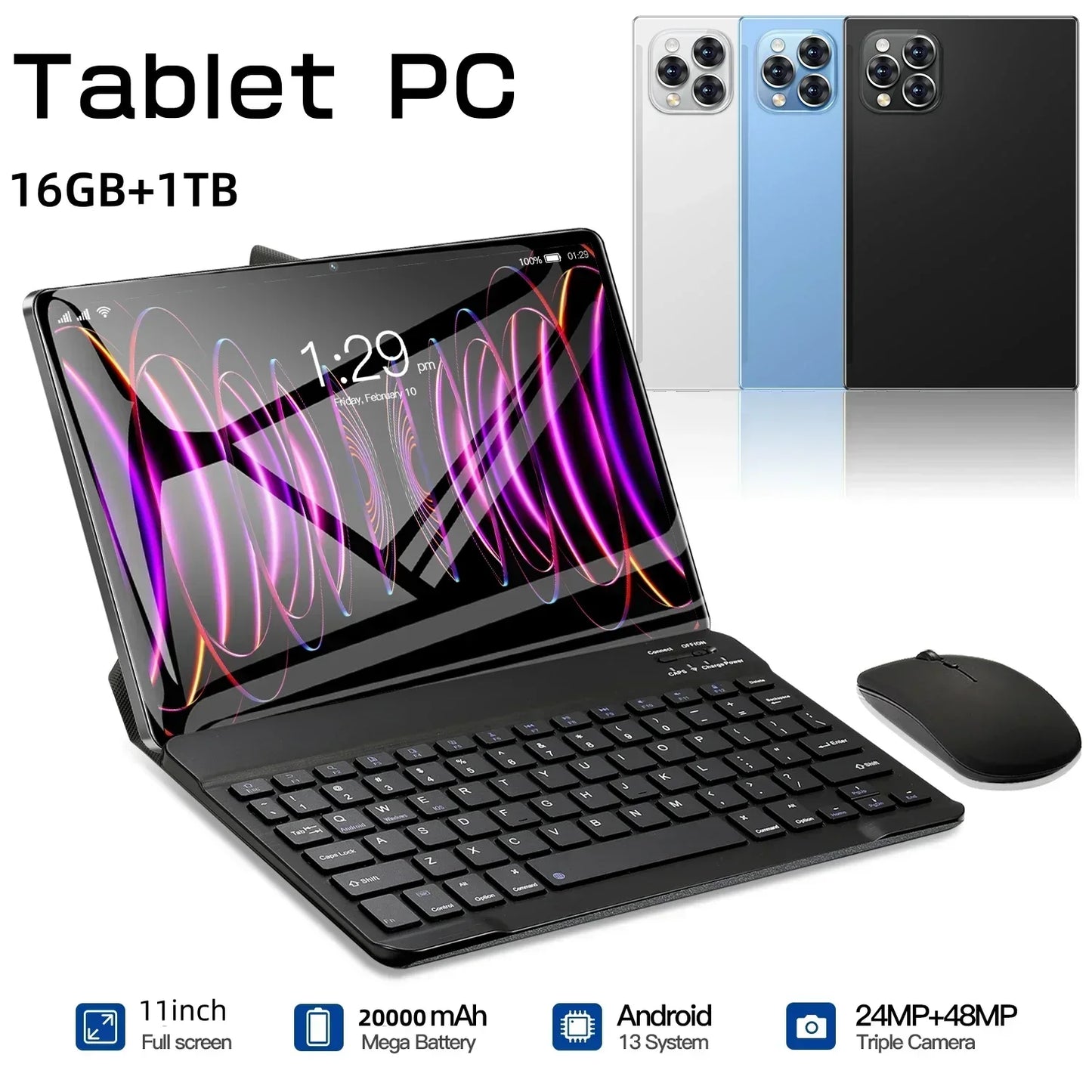 2024 Original Global Version Tablet Android Pad 15 Pro 16GB+1TB Snapdragon 870 Tablets PC 5G Dual SIM Card or WIFI HD 4K Mi Tab
