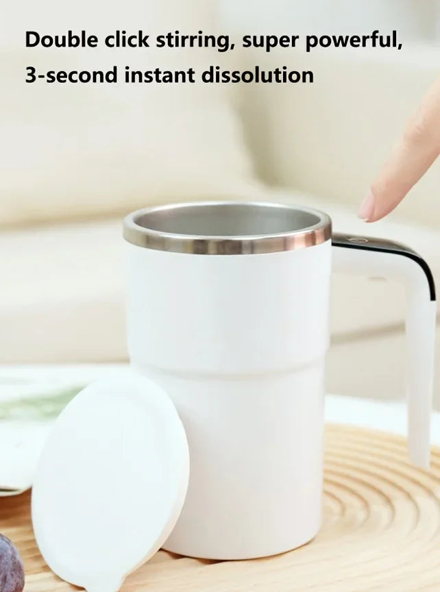 380ML Automatic Self-Stirring Magnetic Mug – Smart Thermal Cup with LCD Screen & USB Rechargeable