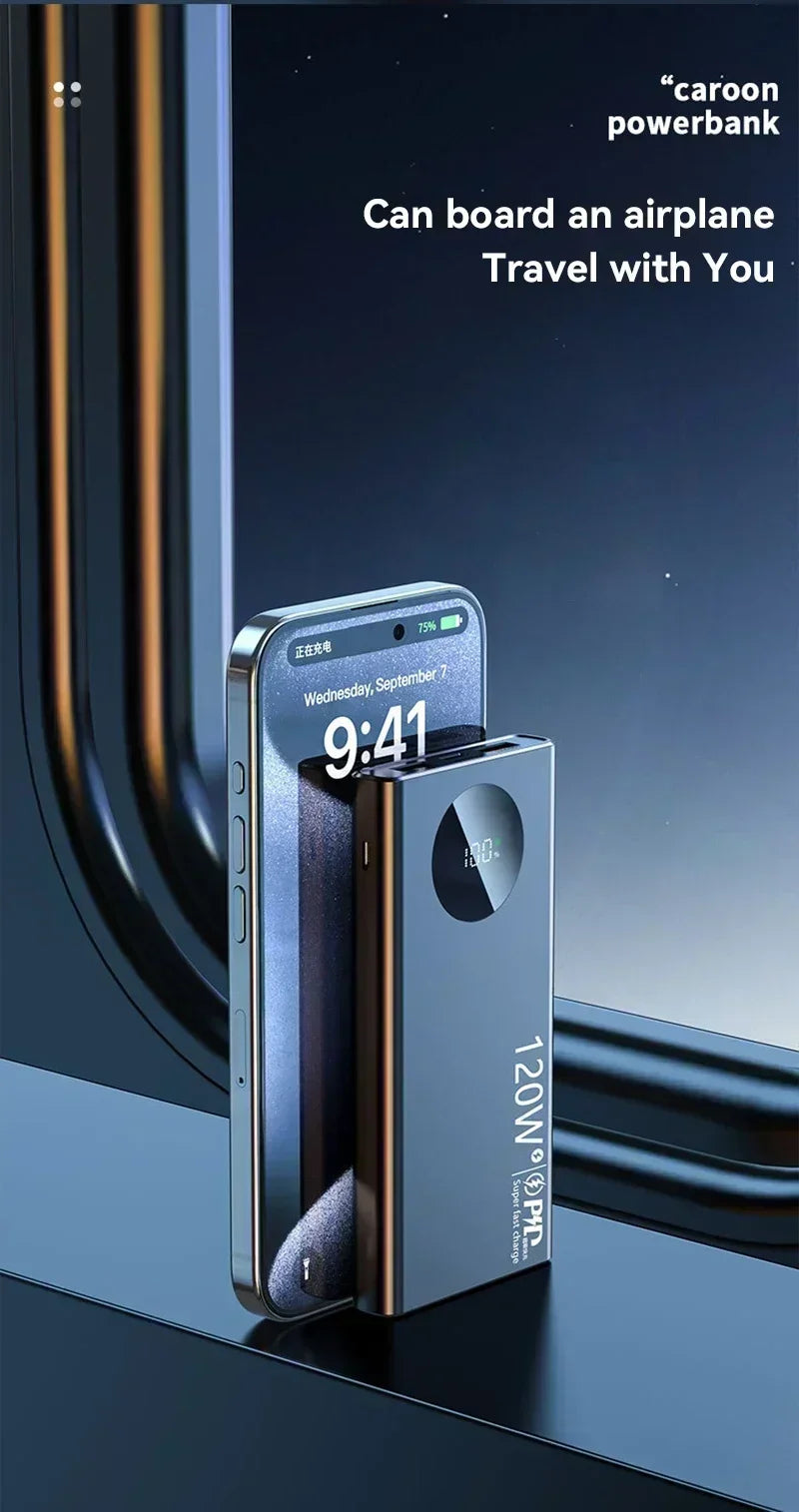 Xiaomi 200,000mAh Super Fast Charging Power Bank – 120W High-Speed Output | Massive Capacity | Portable Charger
