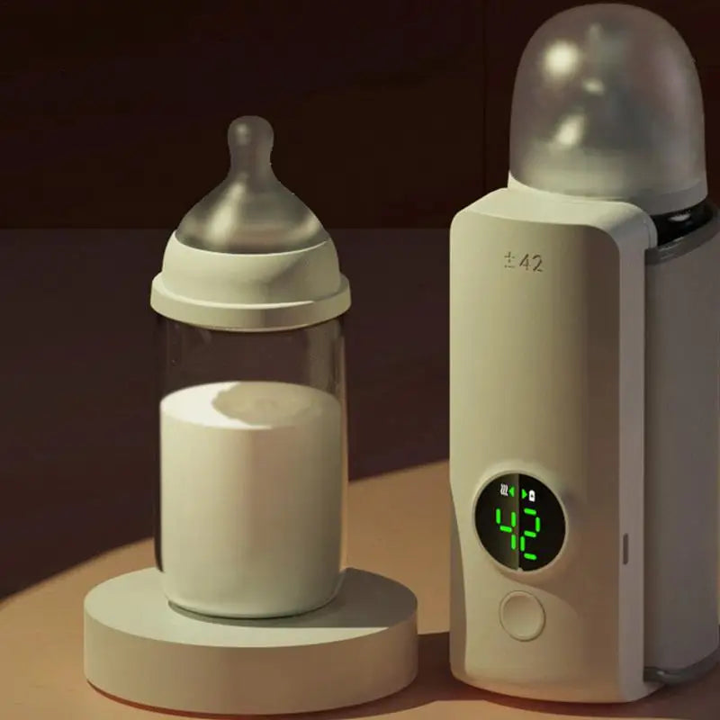 Portable USB Bottle Warmer – Wireless, Rechargeable Milk Warmer for On-the-Go Feeding