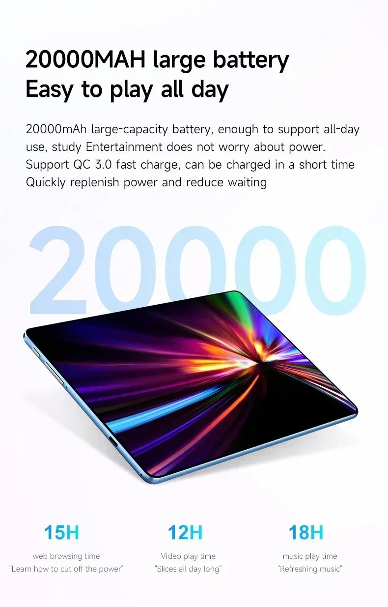2024 Original Global Version Tablet Android Pad 15 Pro 16GB+1TB Snapdragon 870 Tablets PC 5G Dual SIM Card or WIFI HD 4K Mi Tab