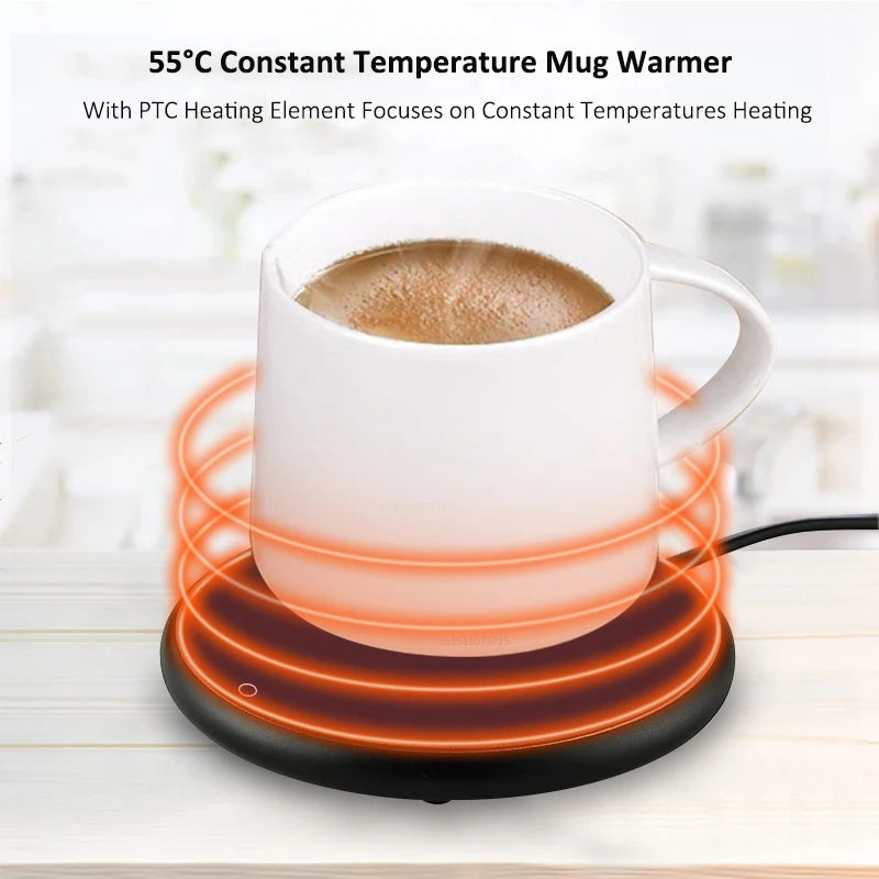 USB Electric Cup Warmer – Keep Your Coffee, Tea, or Milk Warm Anytime