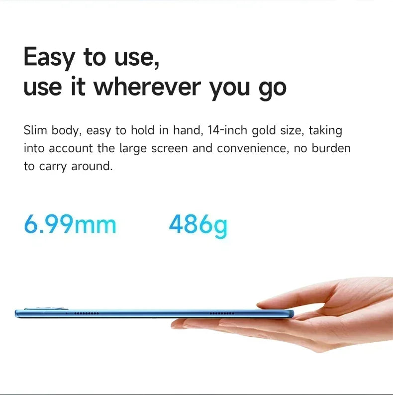 2024 Original Global Version Tablet Android Pad 15 Pro 16GB+1TB Snapdragon 870 Tablets PC 5G Dual SIM Card or WIFI HD 4K Mi Tab