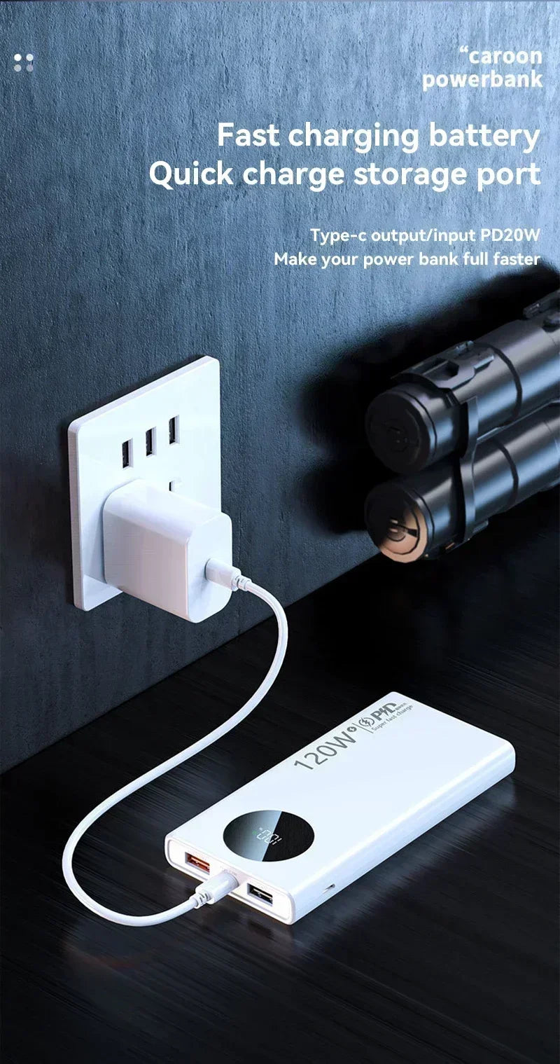 Xiaomi 200,000mAh Super Fast Charging Power Bank – 120W High-Speed Output | Massive Capacity | Portable Charger