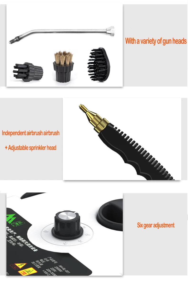 High-Temperature Steam Cleaner – Powerful Sterilization for Home, Kitchen, Car & More