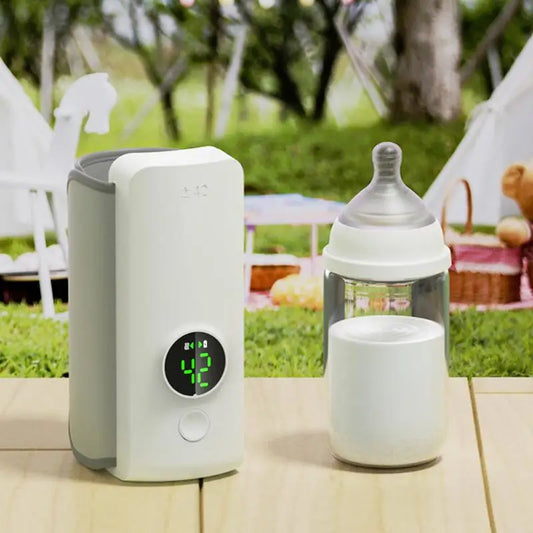 Portable USB Bottle Warmer – Wireless, Rechargeable Milk Warmer for On-the-Go Feeding