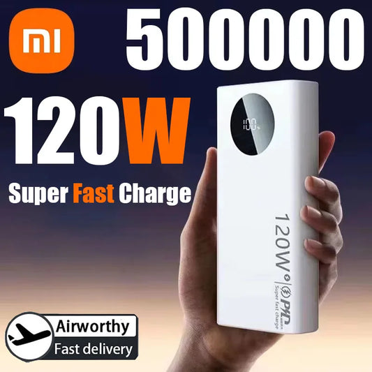 Xiaomi 200,000mAh Super Fast Charging Power Bank – 120W High-Speed Output | Massive Capacity | Portable Charger